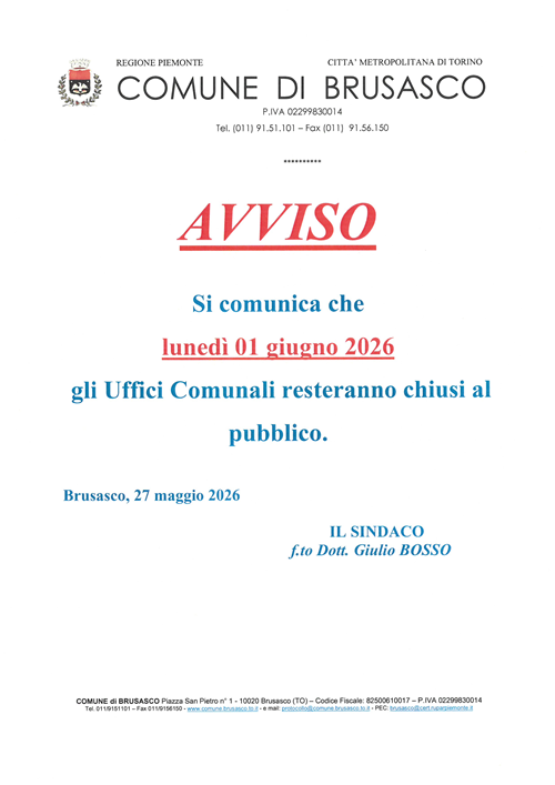 Chiusura uffici comunali